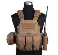Gilet Porte-Plaques LBT6094A + 3 Pochettes - Cordura 500D MOLLE
