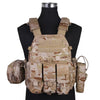 Gilet Porte-Plaques LBT6094A + 3 Pochettes - Cordura 500D MOLLE