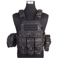 Gilet Porte-Plaques LBT6094A + 3 Pochettes - Cordura 500D MOLLE