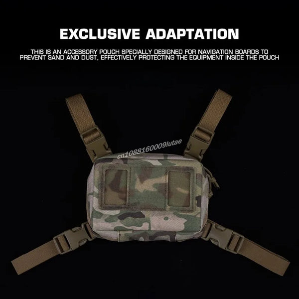 Support Téléphone Tactique MOLLE Pliable - Pochette Navigation GPS