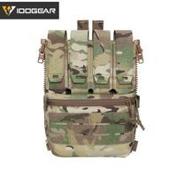 IDOGEAR sac à dos tactique fermeture éclair sur panneau arrière Support Quad Mag YKK fermeture éclair sac de Support polyvalent pour gilet de chasse 35141