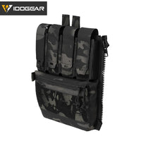 IDOGEAR sac à dos tactique fermeture éclair sur panneau arrière Support Quad Mag YKK fermeture éclair sac de Support polyvalent pour gilet de chasse 35141