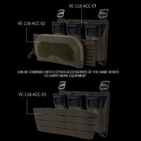 Pochette Triple Magnétique + Admin MOLLE - Multi-Calibre Cordura