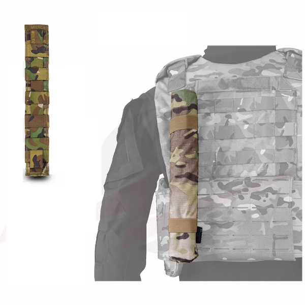 Pochette Longue MOLLE Style C4 - Étui Outils Tactique 30cm Nylon 500D