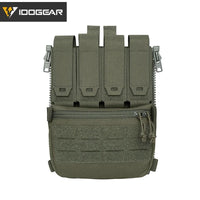 IDOGEAR sac à dos tactique fermeture éclair sur panneau arrière Support Quad Mag YKK fermeture éclair sac de Support polyvalent pour gilet de chasse 35141