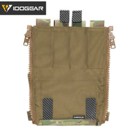 IDOGEAR sac à dos tactique fermeture éclair sur panneau arrière Support Quad Mag YKK fermeture éclair sac de Support polyvalent pour gilet de chasse 35141