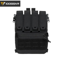 IDOGEAR sac à dos tactique fermeture éclair sur panneau arrière Support Quad Mag YKK fermeture éclair sac de Support polyvalent pour gilet de chasse 35141