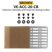 Ailes Latérales Universelles MOLLE pour Porte-Plaques - Fixation Velcro