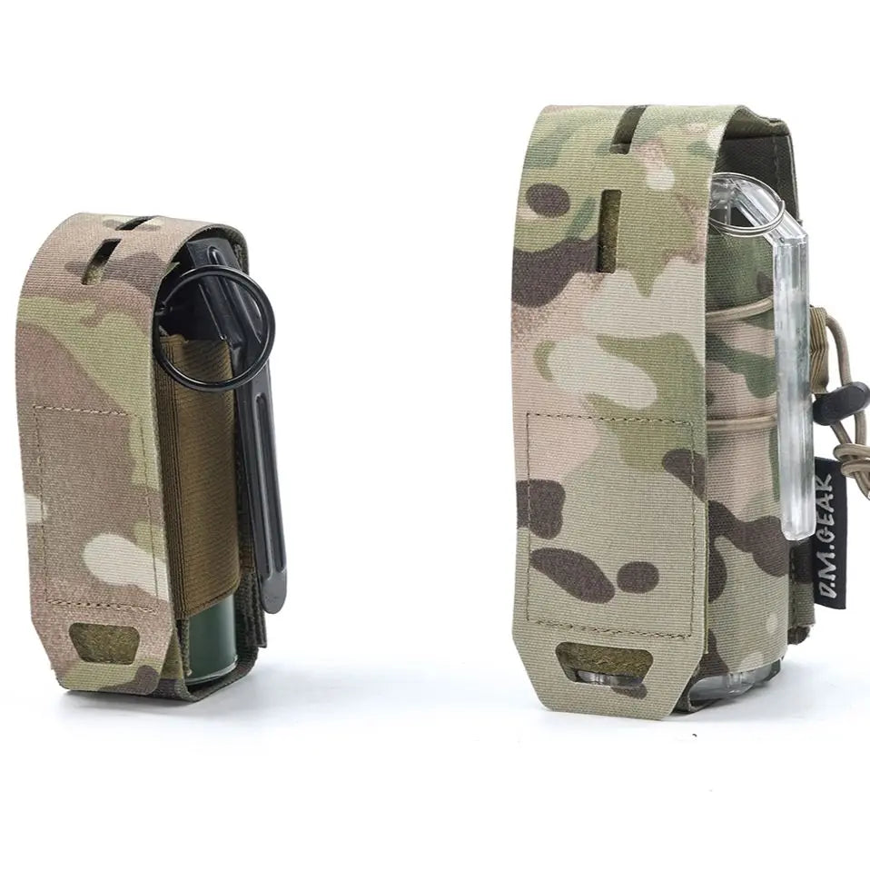 Pochette Grenade MOLLE - Flashbang et Fumigène Tactique Nylon