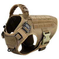 Harnais Tactique Militaire pour Chien - Gilet MOLLE avec Pochettes Nylon
