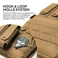 IDOGEAR sac à dos tactique fermeture éclair sur panneau arrière Support Quad Mag YKK fermeture éclair sac de Support polyvalent pour gilet de chasse 35141