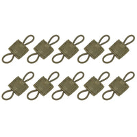 Attaches Élastiques MOLLE - Lot de 10 Sangles Nylon pour Équipement Tactique