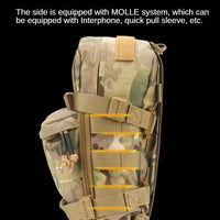 Sac à dos d'hydratation tactique, sac Molle d'assaut d'entraînement au Combat, gilet de chasse en plein air, porte-plaque arrière, sac d'eau