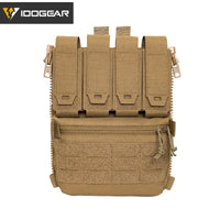 IDOGEAR sac à dos tactique fermeture éclair sur panneau arrière Support Quad Mag YKK fermeture éclair sac de Support polyvalent pour gilet de chasse 35141