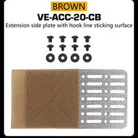 Ailes Latérales Universelles MOLLE pour Porte-Plaques - Fixation Velcro