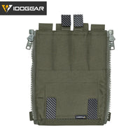 IDOGEAR sac à dos tactique fermeture éclair sur panneau arrière Support Quad Mag YKK fermeture éclair sac de Support polyvalent pour gilet de chasse 35141