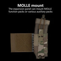 Ailes Latérales Universelles MOLLE pour Porte-Plaques - Fixation Velcro