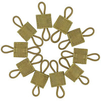 Attaches Élastiques MOLLE - Lot de 10 Sangles Nylon pour Équipement Tactique