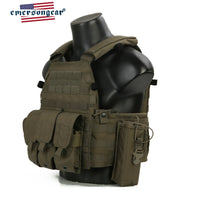 Gilet Porte-Plaques LBT6094A + 3 Pochettes - Cordura 500D MOLLE