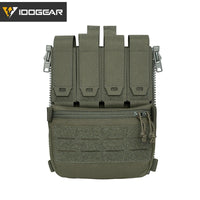 IDOGEAR sac à dos tactique fermeture éclair sur panneau arrière Support Quad Mag YKK fermeture éclair sac de Support polyvalent pour gilet de chasse 35141