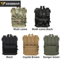 IDOGEAR sac à dos tactique fermeture éclair sur panneau arrière Support Quad Mag YKK fermeture éclair sac de Support polyvalent pour gilet de chasse 35141
