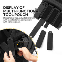 IDOGEAR sac à dos tactique fermeture éclair sur panneau arrière Support Quad Mag YKK fermeture éclair sac de Support polyvalent pour gilet de chasse 35141