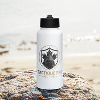 Bouteille d'eau en acier inoxydable avec paille